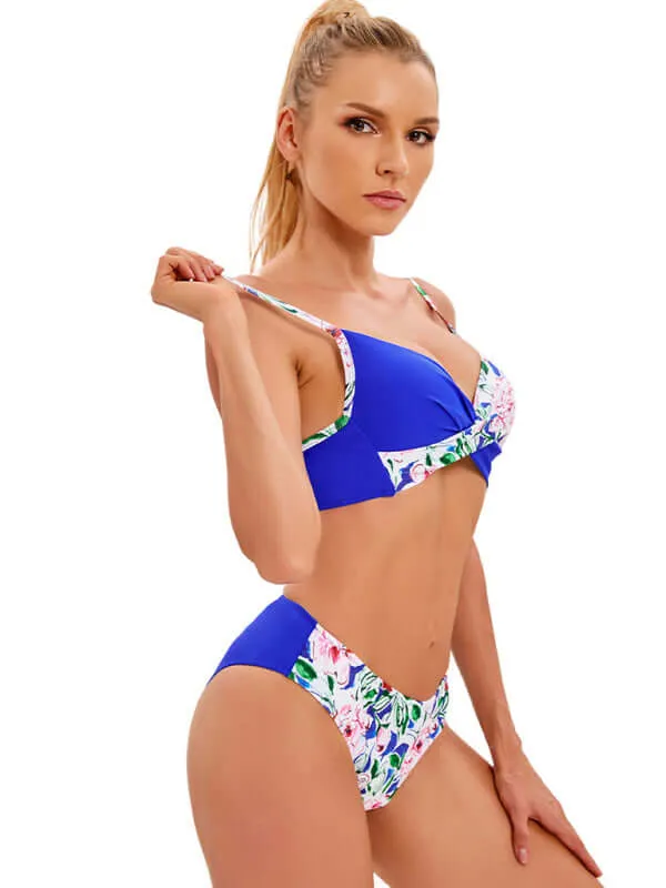 Women's Tropical Floral Print Bikini Set
