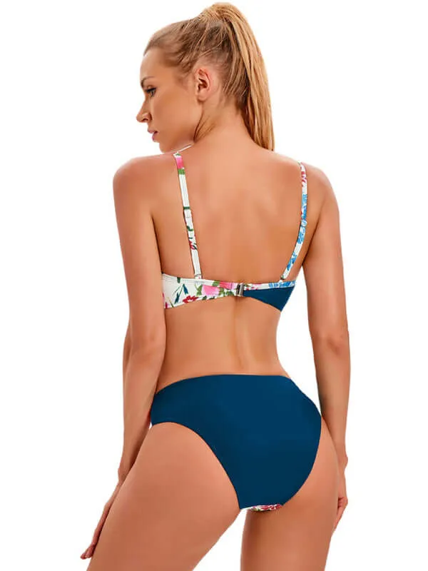 Women's Tropical Floral Print Bikini Set