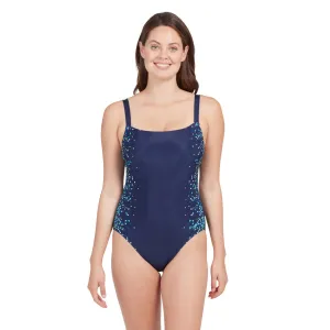Zoggs Womens Adjustable Classicback One Piece - Blue Chime